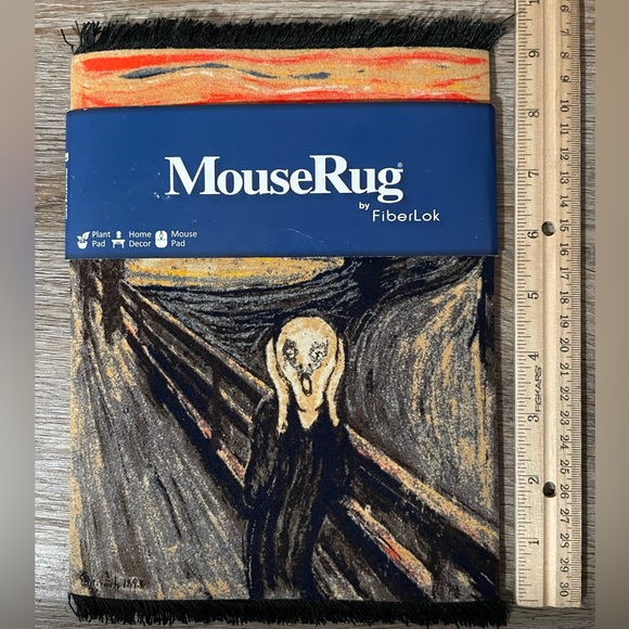 NWT - The Scream Painting - MouseRug Computer Mouse Pad - unique gift idea! - Picture 2 of 4